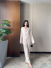 思莉太太 SLEEP TIGHT睡衣女2025新款春秋款冰絲長(cháng)袖小眾設計感蕾絲可外穿春夏季家居服 WZT05809 M 曬單實(shí)拍圖
