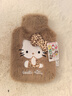 ?正版授權?正品三麗鷗hellokitty加厚熱水袋注水防爆暖手寶痛經(jīng) 咖色 曬單實(shí)拍圖