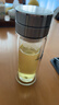希諾（HEENOOR）雙層玻璃杯男茶水分離杯高檔泡茶杯子車(chē)載水杯XN-9339本色 340mL 曬單實(shí)拍圖