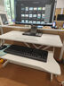 全品屋升降電腦桌升降工作臺電腦升降支架臺站立式升降辦公書(shū)桌 氣動(dòng)無(wú)級升降-白桌雙層80cm 曬單實(shí)拍圖