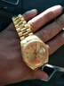 斯諾威登瑞士名表防水手表男士全自動(dòng)機械表鑲鉆夜光土豪金男表18k金表男 全金紅鉆-送皮帶 38.5mm 曬單實(shí)拍圖