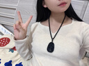中國黃金黑曜石本命佛項鏈男女款護身符高檔大氣生日禮物送男女友老婆實(shí)用 文殊菩薩黑曜石吊墜【生肖屬兔】 曬單實(shí)拍圖