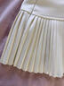 麓格立百褶裙女風(fēng)琴秋季2025新款高腰西裝半身裙顯瘦防走光a字jk短裙 白杏色百褶裙 S 曬單實(shí)拍圖