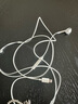 蘋(píng)果耳機有線(xiàn)原裝適用iPhone14promax/13plus/12pro/11/XR/XS手機扁頭Lighning接口 白色 曬單實(shí)拍圖