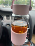 北鼎（Buydeem）教師節禮物茶水分離泡茶杯子 耐高溫水杯便攜隨手杯豬豬粉630ml 曬單實(shí)拍圖