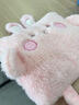 ?國標防爆?可愛(ài)毛絨電熱水袋充電卡通暖手寶熱敷生日禮物女生 粉色兔兔【仿兔絨-智能斷電+國標防爆】 27*30 曬單實(shí)拍圖
