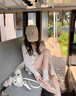 STELLA WEISZ5cm內增高真皮復古德訓鞋女2025年夏季新款阿甘鞋透氣休閑運動(dòng)鞋 粉白 37 曬單實(shí)拍圖