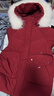 雅鹿女士羽絨服中長(cháng)款可脫卸帽狐貍毛領(lǐng)甜美百搭保暖外套 紅色 155 曬單實(shí)拍圖