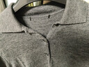 優(yōu)衣庫女裝精紡美利奴羊毛POLO領(lǐng)針織衫/通勤478333 07 青灰色 M /160/84A 曬單實(shí)拍圖