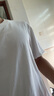 立蒙（LIMENG）男女裝素色180g全棉短袖t恤圓領(lǐng)寬松體恤打底衫 白色 M 曬單實(shí)拍圖