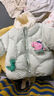 巴拉巴拉兒童羽絨服寶寶男童女童童裝加厚保暖萌趣戶(hù)外防風(fēng)冬季潮 粉綠A41418-白鴨絨 100 （充絨量76g） 曬單實(shí)拍圖