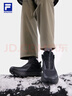 斐樂(lè )（FILA）官方男鞋加絨跑步鞋2025冬季新款探險家3代中幫厚底休閑運動(dòng)鞋 駿馬黑-BB 41 曬單實(shí)拍圖