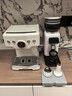 柏翠意式咖啡機濃縮家用小型辦公室58mm全半自動(dòng)蒸汽打奶泡 海鹽小方 PE3833Pro 節日禮物 海鹽小方3833Pro4.0磨豆套裝（高清屏幕） 曬單實(shí)拍圖