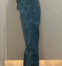 優(yōu)衣庫女裝直筒牛仔褲/中腰水洗產(chǎn)品休閑褲子25秋冬新款479004 67 海藍色 25 /160/64A 曬單實(shí)拍圖
