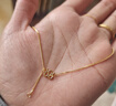 金至尊（3DG Jewellery）側身鏈足金999項鏈素鏈金鏈子頸鏈簡(jiǎn)約黃金項鏈生日禮物計價(jià) 金重2.55克(以實(shí)際克重多退少補) 曬單實(shí)拍圖