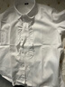衣諾坊兒童襯衫白色長(cháng)袖衫衣校服打底衫女童 襯衫：白色長(cháng)袖 130CM 曬單實(shí)拍圖
