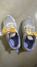 特步（XTEP）童鞋女童貓咪裝飾休閑鞋小童網(wǎng)孔魔術(shù)貼運動(dòng)鞋 雪青紫/椰奶黃 32 曬單實(shí)拍圖
