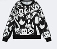 大嘴猴（paul frank）童裝兒童衛衣2025秋冬款男女童寬松舒適休閑中大童圓領(lǐng)運動(dòng)外套 082B黑色 160 曬單實(shí)拍圖