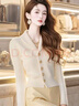 羅蒙（ROMON）時(shí)尚毛衣女2025春秋季新款長(cháng)袖減齡氣質(zhì)針織衫女上衣外套 圖片色 均碼 建議80-140斤 曬單實(shí)拍圖