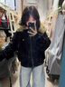 棉致座山雕派克服連帽棉服女冬季新款棉衣加絨外套羽棉襖絨服大毛領(lǐng) 鳳523黑色【高品質(zhì)】 M 110-125斤 曬單實(shí)拍圖