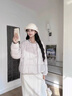 雅鹿無(wú)領(lǐng)短款零壓羽絨服女2025新款時(shí)尚圓領(lǐng)輕盈保暖休閑寬松保暖外套 米白 M 【推薦90-125斤】 曬單實(shí)拍圖