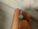 FEILACK1克拉雪花扭臂925銀鉆戒莫桑鉆結婚求婚戒指紀念日送女友生日禮物 活口（可調節） 50分鉆石 曬單實(shí)拍圖