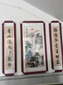 良木澤中堂畫(huà)客廳裝飾畫(huà)農村別墅大廳掛畫(huà)大氣帶字對聯(lián)字畫(huà)山水畫(huà)風(fēng)景畫(huà) 高山流水A款-復古黃字芯 25*100*2+50*100【晶瓷+實(shí)木框】 曬單實(shí)拍圖