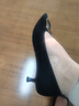 百麗（Belle）舒適優(yōu)雅羊皮單鞋女商場(chǎng)款氣質(zhì)高跟鞋D3N1DAQ5預售 黑色 39 (245mm) 曬單實(shí)拍圖