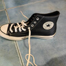 匡威（Converse）官方1970S男女高幫牛皮革休閑板鞋經(jīng)典黑黑色A13863C A13863C 43 曬單實(shí)拍圖