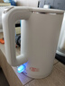 格來(lái)德 （Grelide）酒店燒水壺800W小功率電水壺1L賓館電熱水壺304不銹鋼熱水壺學(xué)生宿舍雙層防燙開(kāi)水壺無(wú)縫內膽水壺 1L 巖白色-HD1010 曬單實(shí)拍圖