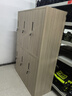 洛克菲勒更衣柜員工柜宿舍柜多門(mén)儲物柜帶鎖鋼制淺櫻桃木紋色寬六門(mén) 曬單實(shí)拍圖