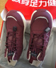 足力健老人鞋冬季加絨保暖鞋靴子防寒鞋雪地靴休閑棉鞋 8696K酒紅38 曬單實(shí)拍圖