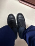 SUSTYLE國際一線(xiàn)品牌男鞋真皮商務(wù)皮鞋牛皮百搭耐磨防滑男士中老年休閑鞋 黑色 41 曬單實(shí)拍圖