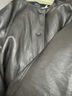 三彩2025秋季新款PU仿皮外套復古皮衣圓領(lǐng)寬松開(kāi)衫簡(jiǎn)約M 經(jīng)典黑 S 155/80A 曬單實(shí)拍圖