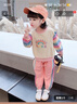 史努比女童套裝秋裝兒童套裝女寶寶衣服秋季運(yùn)動(dòng)幼童中小童春秋款1-7歲 粉色【兩件套】 120 曬單實(shí)拍圖
