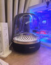 哈曼卡頓（Harman/Kardon）Aura Studio 4 琉璃四代桌面藍牙音箱 360度環(huán)繞立體聲 氛圍燈效 下沉式低音炮電腦電視音響 禮物 琉璃4黑色[送音頻線(xiàn)+轉換器+支架] 曬單實(shí)拍圖