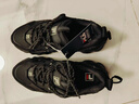 FILA斐樂(lè )男鞋老爹鞋貓爪鞋5代復古運動(dòng)鞋女鞋休閑鞋情侶 黑-BK(男款) 42.5 曬單實(shí)拍圖
