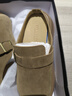 西遇厚底勃肯鞋女2025新款春季復古休閑配裙子舒適增高一腳蹬半拖 卡其色 37 曬單實(shí)拍圖