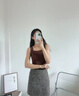 都市麗人免穿文胸保暖背心女款帶胸墊無(wú)痕發(fā)熱打底上衣內衣秋冬季 隱形膚 M 【85-105斤】 曬單實(shí)拍圖