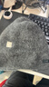 玖慕（JIUMU）純羊絨帽子男秋冬季保暖毛線(xiàn)帽男士冬帽針織帽冬天護耳防寒帽 曬單實(shí)拍圖