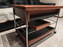 MUU實(shí)木茶幾家用客廳小推車(chē)中古風(fēng)小戶(hù)型可移動(dòng)折疊茶幾沙發(fā)邊幾 繆斯折疊茶幾 曬單實(shí)拍圖