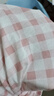 浪莎100%純棉格子睡褲女夏季日系少女棉外穿遛彎褲百搭薄款家居短褲 粉色格紋 2XL 建議140-160斤 曬單實(shí)拍圖