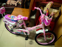 駱?lè )[豆2023年新款冰雪奇緣艾莎愛(ài)莎公主兒童自行車(chē)3-5-8-9歲腳踏單車(chē)女 【豪華款】公主粉+閃光輔助輪+ 18英寸 18寸 曬單實(shí)拍圖