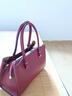 百媚紅色輕奢真皮女士斜挎手提包 真皮女包頭層牛皮2025年新款包包 紅色 曬單實(shí)拍圖