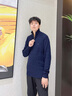 TOMMY HILFIGER25秋冬新款男裝商務(wù)休閑絞花肌理半拉鏈立領(lǐng)羊毛衫針織毛衣 藏青色DW5 S （推薦：120-135斤） 曬單實(shí)拍圖