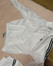 adidas情侶款復(fù)古風(fēng)梭織立領(lǐng)夾克外套男女秋季阿迪達(dá)斯官方三葉草 亮白 XS 曬單實(shí)拍圖