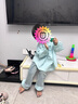 拉夏貝爾拉夏貝爾女童春秋套裝2025新款公主風(fēng)藍色襯衫牛仔褲小女孩兩件套 套裝 下單送發(fā)箍 110 建議身高101-110cm 曬單實(shí)拍圖