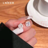 LnieerS925銀飾方糖耳釘女2025新款爆款小眾設(shè)計(jì)輕奢耳環(huán)高級(jí)感秋冬耳飾 S925銀方糖耳釘（小號(hào)） 曬單實(shí)拍圖
