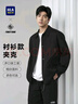 HLA海瀾之家夾克男POWER YOUNG系列翻領(lǐng)格紋外套男秋季 曬單實拍圖