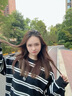 秋冬條紋顯瘦衛(wèi)衣女高級感小眾圓領(lǐng)寬松oversize慵懶風(fēng)遮屁股上衣 黑白條紋 M 【80-100斤】 曬單實拍圖